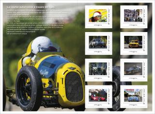 Collector 8 stamps - Le Circuit des Remparts d'Angouleme