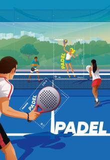 Block of 2 stamps - Sports - Padel - International Letter