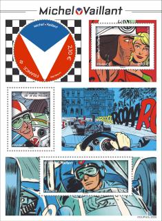4-Briefmarken-Block - Michel Vaillant
