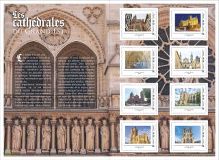 Collector 8 Briefmarken - Die Kathedralen des Grand Est - Lettre Verte
