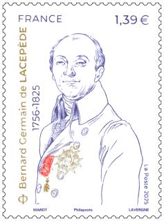 Briefmarke - Bernard Germain de Lacepède