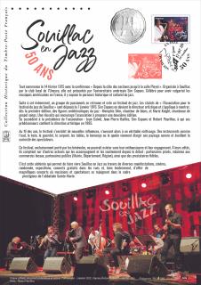 Philatelic document - Souillac en Jazz 50 ans