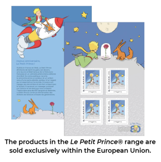 Collector 4 stamps - The Little Prince - Green Letter